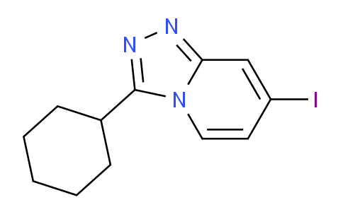3-Cyclohexyl-7-iodo-[1,2,4]triazolo[4,3-a]pyridine