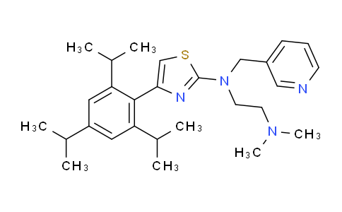 N1,N1-Dimethyl-N2-(pyridin-3-ylmethyl)-N2-(4-(2,4,6-triisopropylphenyl)thiazol-2-yl)ethane-1,2-diamine