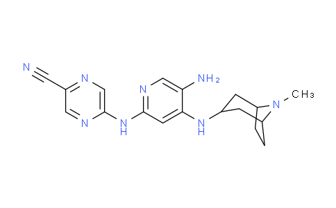 5-((5-Amino-4-((8-methyl-8-azabicyclo[3.2.1]octan-3-yl)amino)pyridin-2-yl)amino)pyrazine-2-carbonitrile