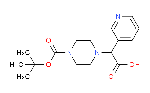 AM243796 | 885274-51-1 | 2-(4-(tert-Butoxycarbonyl)piperazin-1-yl)-2-(pyridin-3-yl)acetic acid