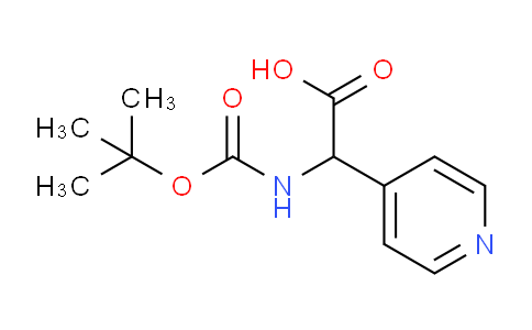 2-((tert-Butoxycarbonyl)amino)-2-(pyridin-4-yl)acetic acid