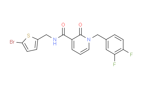 AM243822 | 1001413-88-2 | N-((5-Bromothiophen-2-yl)methyl)-1-(3,4-difluorobenzyl)-2-oxo-1,2-dihydropyridine-3-carboxamide