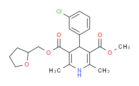 AM243853 | 163979-48-4 | 3-Methyl 5-((tetrahydrofuran-2-yl)methyl) 4-(3-chlorophenyl)-2,6-dimethyl-1,4-dihydropyridine-3,5-dicarboxylate