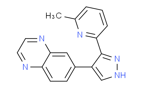 AM243857 | 746667-48-1 | 6-(3-(6-Methylpyridin-2-yl)-1H-pyrazol-4-yl)quinoxaline