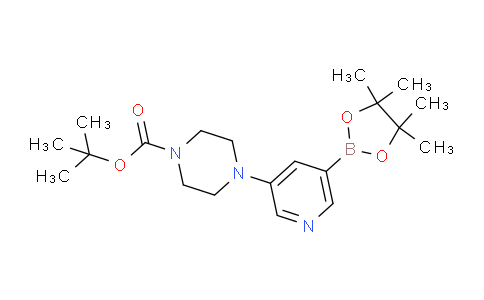 tert-Butyl 4-(5-(4,4,5,5-tetramethyl-1,3,2-dioxaborolan-2-yl)pyridin-3-yl)piperazine-1-carboxylate