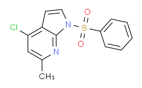 4-Chloro-6-methyl-1-(phenylsulfonyl)-1H-pyrrolo[2,3-b]pyridine