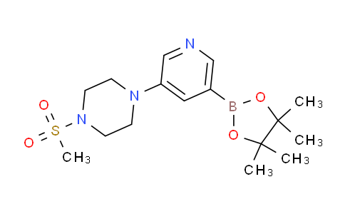 1-(Methylsulfonyl)-4-(5-(4,4,5,5-tetramethyl-1,3,2-dioxaborolan-2-yl)pyridin-3-yl)piperazine