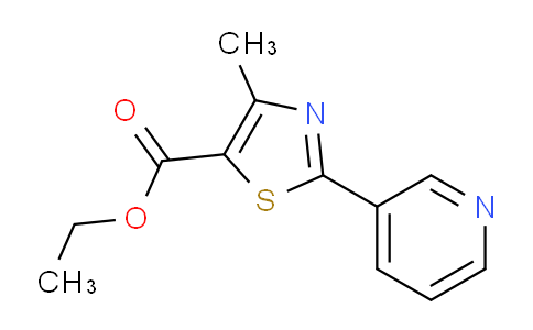 AM243964 | 39091-00-4 | Ethyl 4-methyl-2-(pyridin-3-yl)thiazole-5-carboxylate