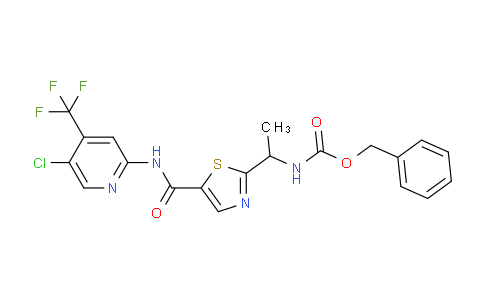 Benzyl (1-(5-((5-chloro-4-(trifluoromethyl)pyridin-2-yl)carbamoyl)thiazol-2-yl)ethyl)carbamate