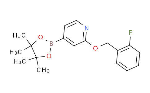 AM244233 | 1346708-03-9 | 2-((2-Fluorobenzyl)oxy)-4-(4,4,5,5-tetramethyl-1,3,2-dioxaborolan-2-yl)pyridine