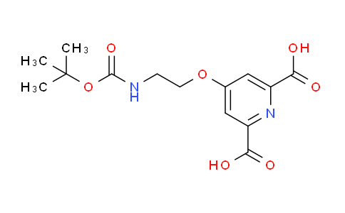 AM244234 | 1085412-35-6 | 4-(2-((tert-Butoxycarbonyl)amino)ethoxy)pyridine-2,6-dicarboxylic acid
