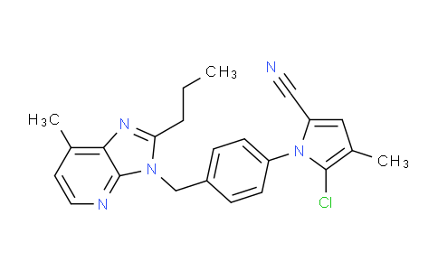 AM244250 | 142016-05-5 | 5-Chloro-4-methyl-1-(4-((7-methyl-2-propyl-3H-imidazo[4,5-b]pyridin-3-yl)methyl)phenyl)-1H-pyrrole-2-carbonitrile