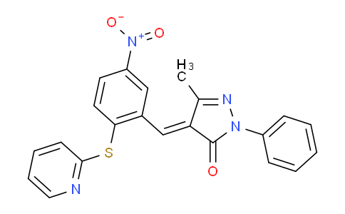 AM244273 | 1024724-31-9 | 3-Methyl-4-(5-nitro-2-(pyridin-2-ylthio)benzylidene)-1-Phenyl-1H-pyrazol-5(4H)-one