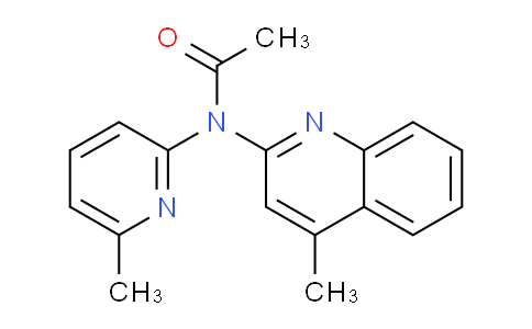 N-(6-Methylpyridin-2-yl)-N-(4-methylquinolin-2-yl)acetamide