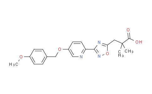 3-(3-(5-((4-Methoxybenzyl)oxy)pyridin-2-yl)-1,2,4-oxadiazol-5-yl)-2,2-dimethylpropanoic acid