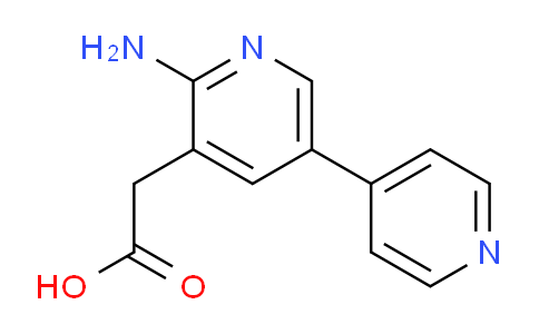 2-Amino-5-(pyridin-4-yl)pyridine-3-acetic acid