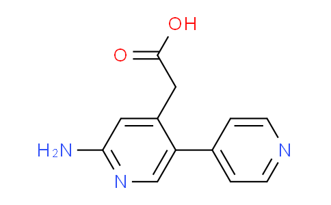 2-Amino-5-(pyridin-4-yl)pyridine-4-acetic acid