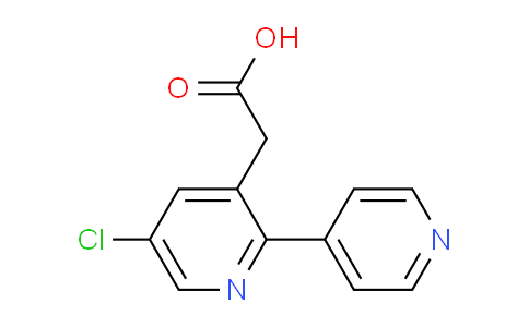 5-Chloro-2-(pyridin-4-yl)pyridine-3-acetic acid