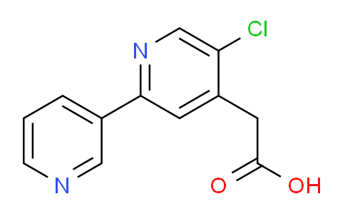 5-Chloro-2-(pyridin-3-yl)pyridine-4-acetic acid