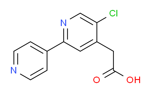 5-Chloro-2-(pyridin-4-yl)pyridine-4-acetic acid