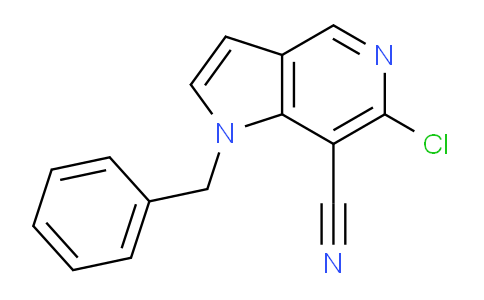 1-Benzyl-6-chloro-1H-pyrrolo[3,2-c]pyridine-7-carbonitrile