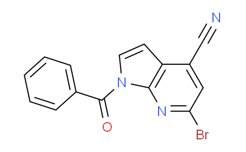 1-Benzoyl-6-bromo-1H-pyrrolo[2,3-b]pyridine-4-carbonitrile