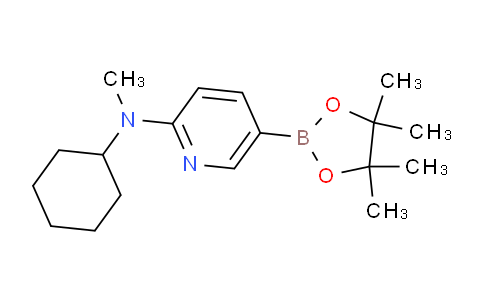 AM244635 | 1073354-73-0 | N-Cyclohexyl-N-methyl-5-(4,4,5,5-tetramethyl-1,3,2-dioxaborolan-2-yl)pyridin-2-amine