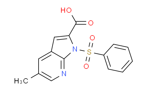 5-Methyl-1-(phenylsulfonyl)-1H-pyrrolo[2,3-b]pyridine-2-carboxylic acid