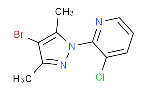 2-(4-Bromo-3,5-dimethyl-1H-pyrazol-1-yl)-3-chloropyridine