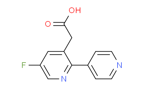 5-Fluoro-2-(pyridin-4-yl)pyridine-3-acetic acid