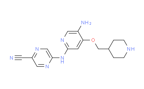 AM244887 | 1137476-32-4 | 5-((5-Amino-4-(piperidin-4-ylmethoxy)pyridin-2-yl)amino)pyrazine-2-carbonitrile