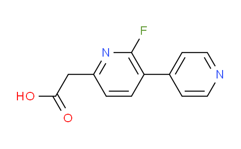 6-Fluoro-5-(pyridin-4-yl)pyridine-2-acetic acid