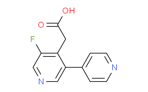 3-Fluoro-5-(pyridin-4-yl)pyridine-4-acetic acid