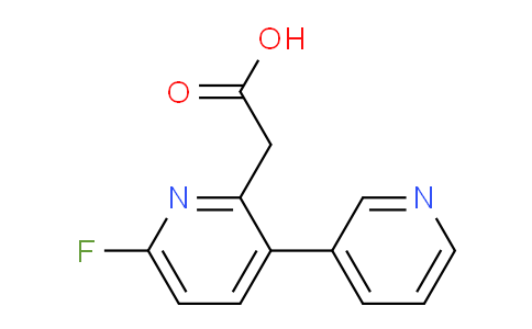 6-Fluoro-3-(pyridin-3-yl)pyridine-2-acetic acid