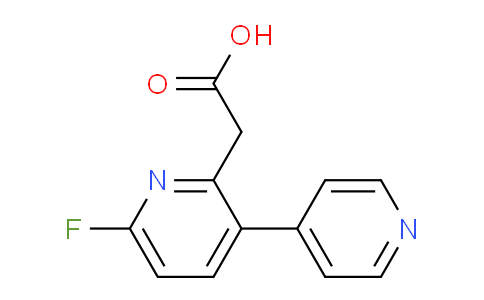 6-Fluoro-3-(pyridin-4-yl)pyridine-2-acetic acid