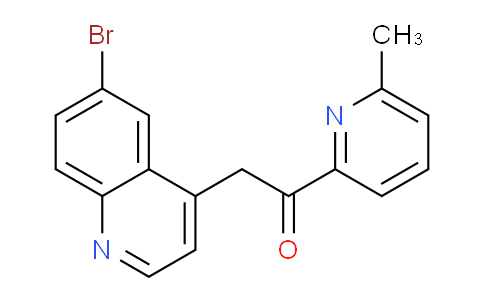 2-(6-Bromoquinolin-4-yl)-1-(6-methylpyridin-2-yl)ethanone