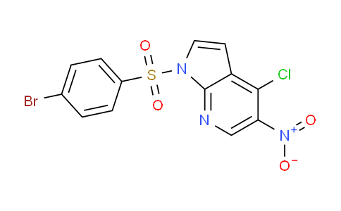 AM245025 | 1429309-33-0 | 1-((4-Bromophenyl)sulfonyl)-4-chloro-5-nitro-1H-pyrrolo[2,3-b]pyridine