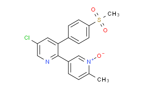 AM245034 | 325855-74-1 | 5-Chloro-6'-methyl-3-(4-(methylsulfonyl)phenyl)-[2,3'-bipyridine] 1'-oxide