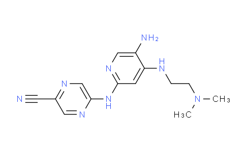 AM245157 | 1137475-63-8 | 5-((5-Amino-4-((2-(dimethylamino)ethyl)amino)pyridin-2-yl)amino)pyrazine-2-carbonitrile