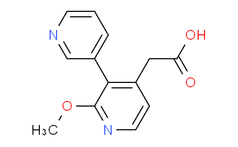 2-Methoxy-3-(pyridin-3-yl)pyridine-4-acetic acid