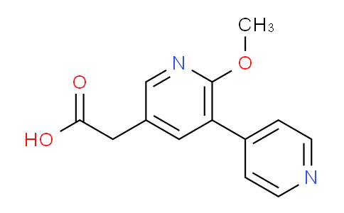 6-Methoxy-5-(pyridin-4-yl)pyridine-3-acetic acid