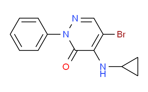 5-Bromo-4-(cyclopropylamino)-2-phenylpyridazin-3(2H)-one
