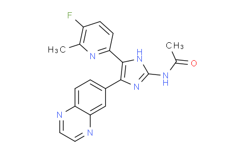 AM245350 | 1132610-45-7 | N-(5-(5-Fluoro-6-methylpyridin-2-yl)-4-(quinoxalin-6-yl)-1H-imidazol-2-yl)acetamide