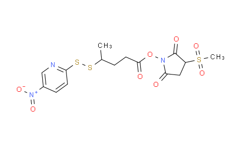 3-(Methylsulfonyl)-2,5-dioxopyrrolidin-1-yl 4-((5-nitropyridin-2-yl)disulfanyl)pentanoate