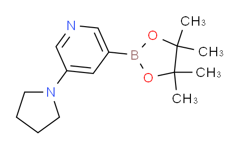 3-(Pyrrolidin-1-yl)-5-(4,4,5,5-tetramethyl-1,3,2-dioxaborolan-2-yl)pyridine