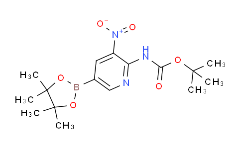 tert-Butyl (3-nitro-5-(4,4,5,5-tetramethyl-1,3,2-dioxaborolan-2-yl)pyridin-2-yl)carbamate