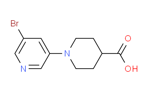 1-(5-Bromopyridin-3-yl)piperidine-4-carboxylic acid