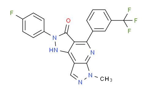 AM245662 | 635324-72-0 | 2-(4-Fluorophenyl)-6-methyl-4-(3-(trifluoromethyl)phenyl)-1,2-dihydrodipyrazolo[3,4-b:3',4'-d]pyridin-3(6H)-one