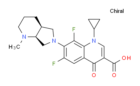 AM245678 | 151213-35-3 | 1-Cyclopropyl-6,8-difluoro-7-((4aS,7aS)-1-methylhexahydro-1H-pyrrolo[3,4-b]pyridin-6(2H)-yl)-4-oxo-1,4-dihydroquinoline-3-carboxylic acid
