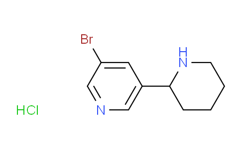 3-Bromo-5-(piperidin-2-yl)pyridine hydrochloride